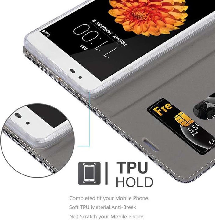 Image du produit Cadorabo Couverture look jeans Book (LG K7)