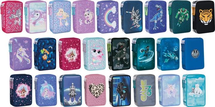 Produktbild Beckmann Schüleretui Triple Pets blue