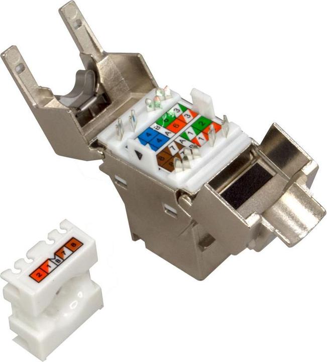 Produktbild SCP CAT6 SHEILDED 10GBASE T RJ45 JACK (Keystone Modul)