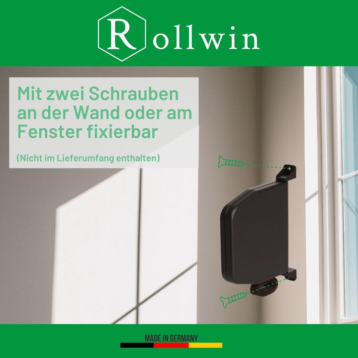 Produktbild Rollwin Rolladen Gurtwickler Aufputz - aus Deutschland - 155mm Lochabstand Braun Mini Rollladen