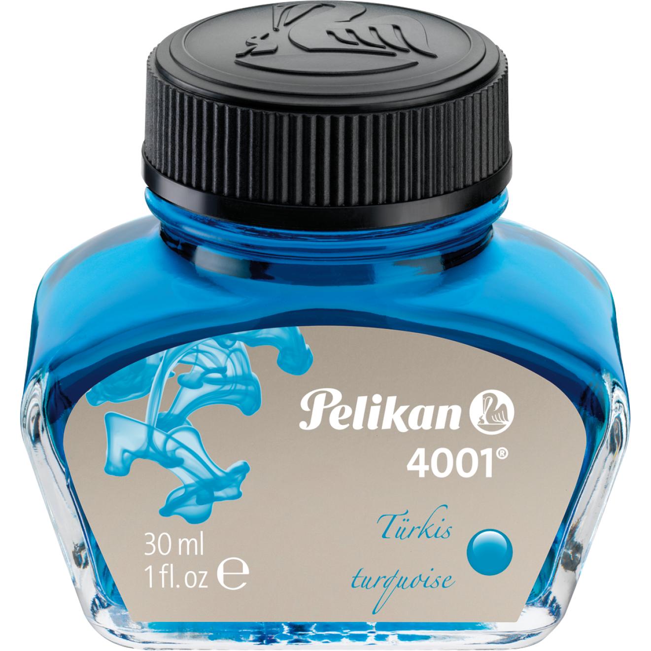 Thumbnail - Pelikan, Ersatzpatrone, Tintenglas 4001 (Tintenfass, Türkis)