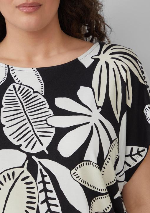 Produktbild S.Oliver T-Shirt Elastisches T-Shirt aus Viskosestretch im Relaxed Fit (44)