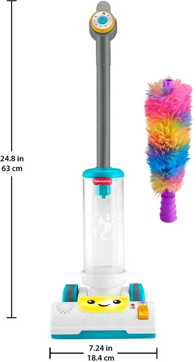 Produktbild Mattel Fisher-Price Lernspass Staubsauger (D, F, E, I, DU)