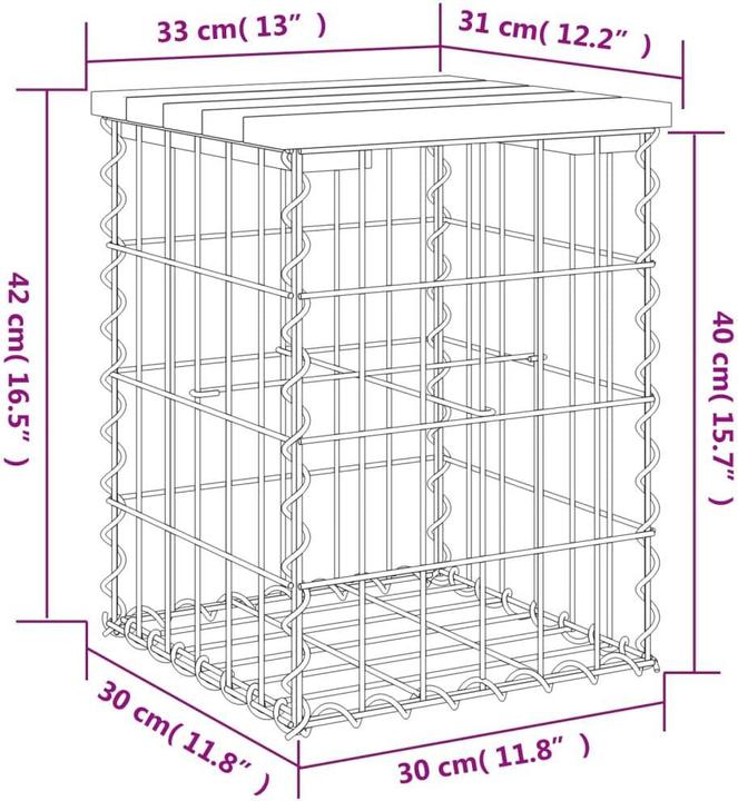 Produktbild vidaXL Gartenbank