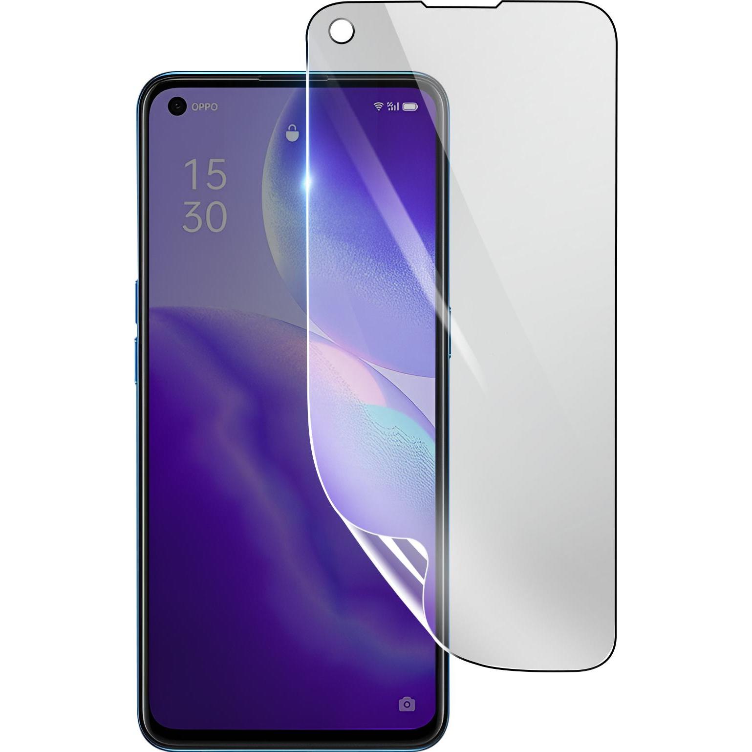 3MK Hydrogel Bildschirmfolie für Oppo Reno 5 5G (1 Stück, Oppo Reno 5 5G), Smartphone Schutzfolie, Transparent