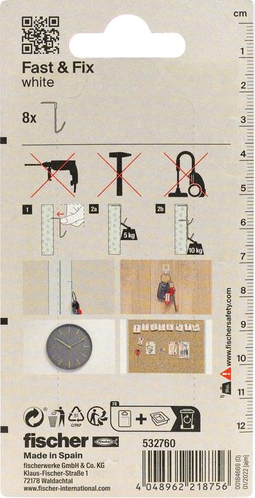 Image du produit Fischer Fast&Fix blanc K (8 pcs)