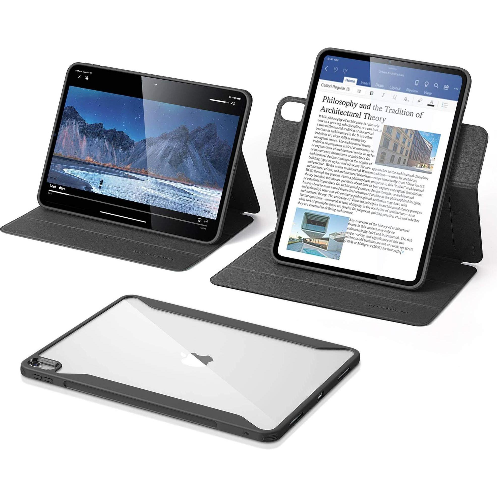 Thumbnail - ESR Rebound Hybrid (iPad Air 13 2024 (M2)), Tablet Hülle, Schwarz, Transparent
