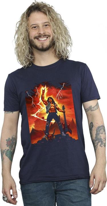 Actual product image Netflix Mens Stranger Things Hell Guitar T-Shirt (M)