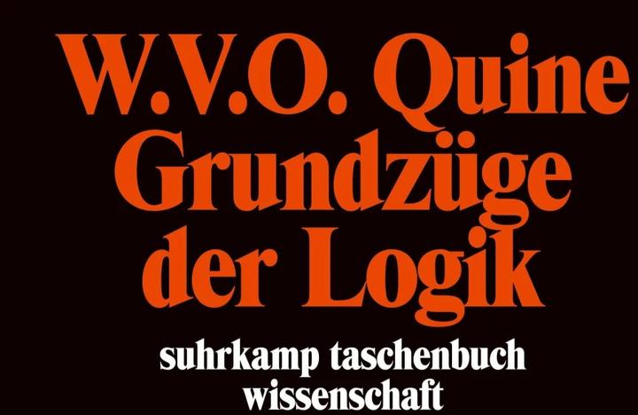 Produktbild Grundzüge der Logik (Deutsch, Willard van Orman Quine, 1974)