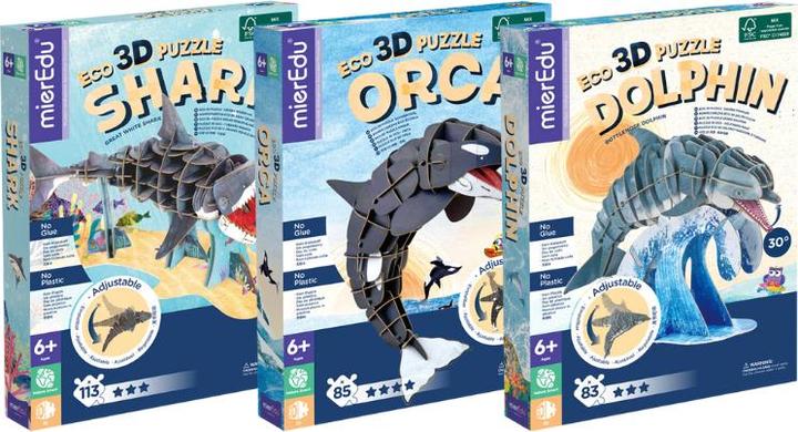 Produktbild mierEdu Eco 3D Puzzle - Der Orca (beweglich) (85 Teile)