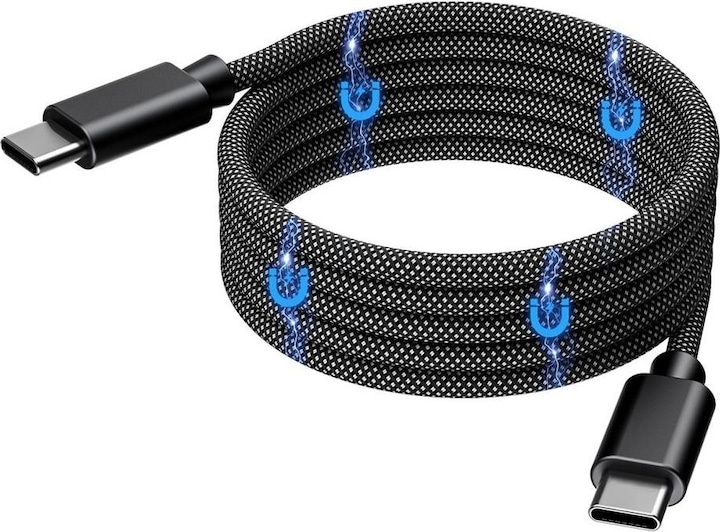 Produktbild Choetech XCC-1054 240W Cable with Power Delivery 3.1 USB-C Magnetic 1.2m - Black (1.20 m, USB 3.0)