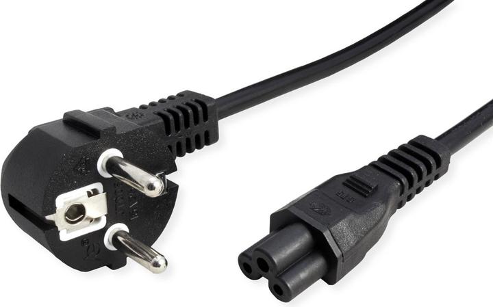 Image du produit Value Netzkabel, 3pol. Notebook-Buchse (0.80 m)