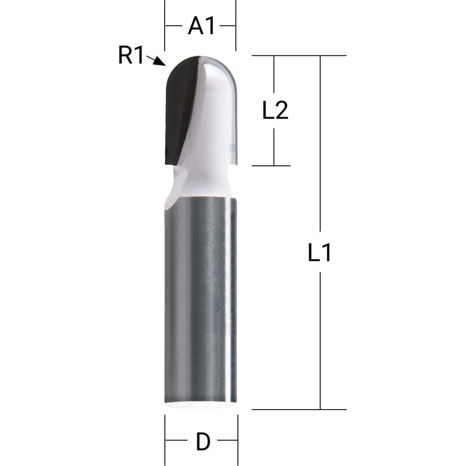 Thumbnail - Makita, Fräser, Rundnase Fräser