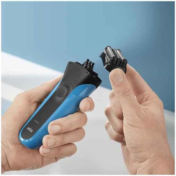 Produktbild Braun Electric Shaver 310s Wet use, Rechargeable, Charging time 1 h, Ni-MH, Batteries, Mėlyna