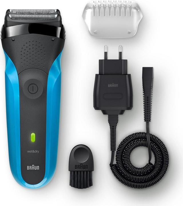Produktbild Braun Electric Shaver 310s Wet use, Rechargeable, Charging time 1 h, Ni-MH, Batteries, Mėlyna