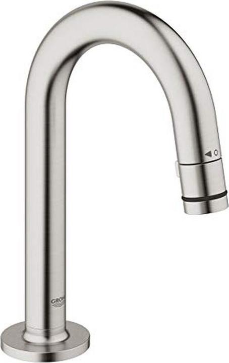 Actual product image Grohe Washbasin pillar tap UNI 1/2inch, C-spout supersteel