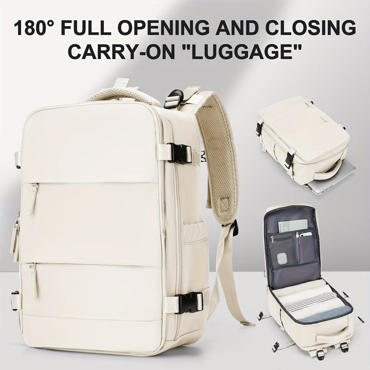 Image du produit Only-Bags.Store Sac à dos de voyage grand volume, sac à main unisexe à la mode avec ouverture à 180°, léger