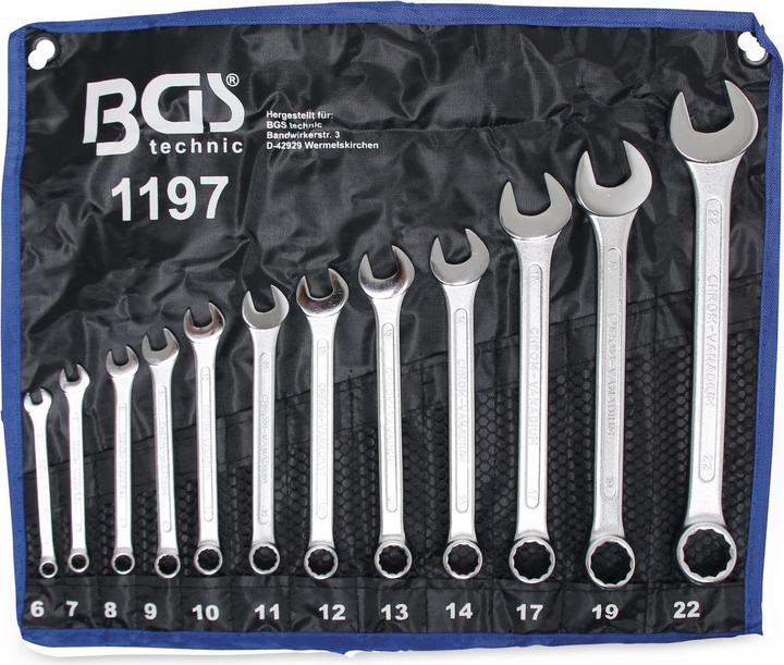 Produktbild BGS Maul-Ringschlüssel-Satz (10  mm, 11 mm, 12 mm, 13 mm, 14 mm, 17 mm, 19 mm, 20 mm, 22 mm, 6 mm, 7 mm, 8 mm, 9 mm)