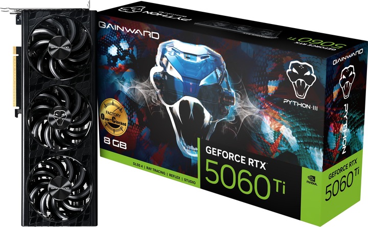 Image du produit Gainward VGA RTX5060TI 8GB Python III OC (8 Go)