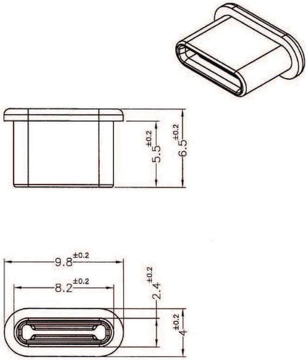 Productafbeelding Delock USB Type-C stofhoes, 10 stuks (Stekkers en connectoren)