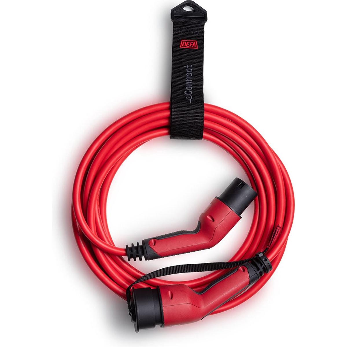 Defa, Cavo di ricarica per auto elettrica, auto Tipo 2 eConnect 7,5 metri (Tipo 2, 22 kW, 32 A, 7.50 m)