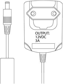Actual product image Zyxel Power supply 12VDC, 3A (Power supply)