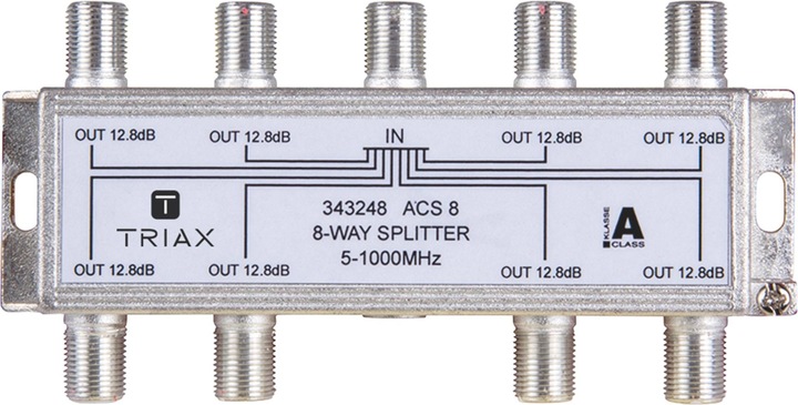 Productafbeelding Triax F-verdeler 8-weg 5-1000MHz 12,3dB retourpad geschikt. ACS 8