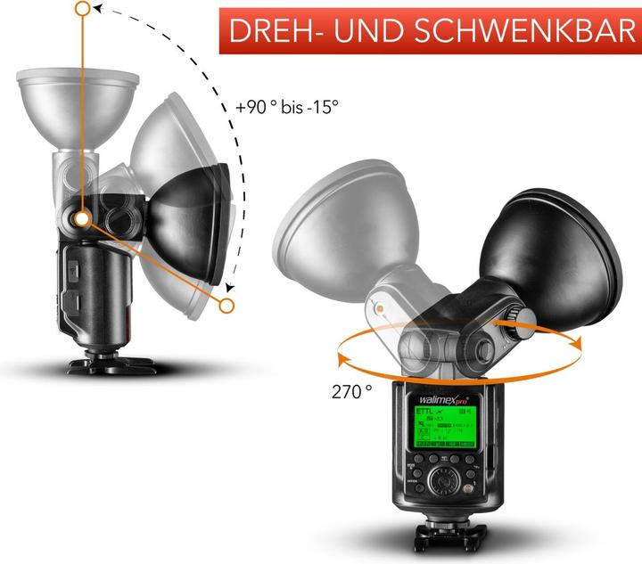 Produktbild Walimex Light Shooter 360 TTL Canon + Power Porta (Aufsteckblitz, Canon)