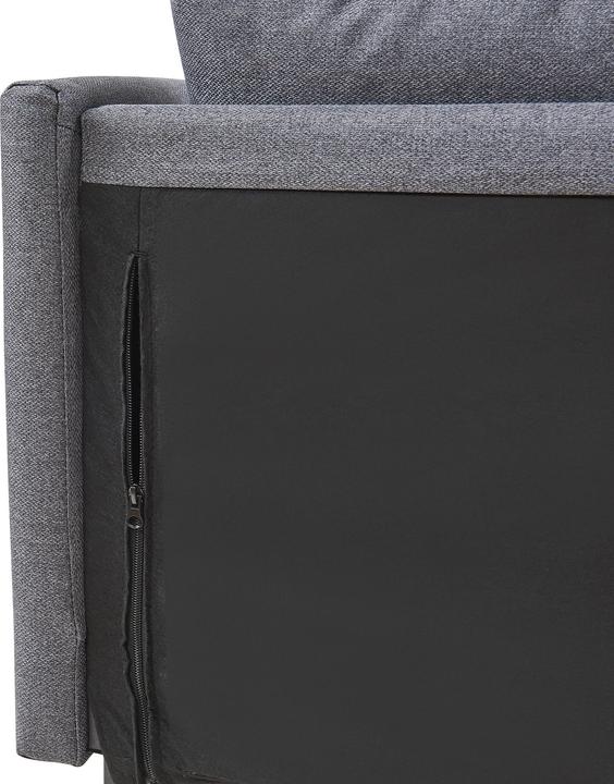 Actual product image En.Casa 2-Sitzer-Sofa Kamar 69x158x63 cm Dunkelgrau (2 person sofa)