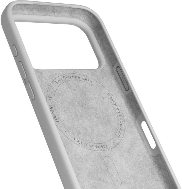 Actual product image Vonmählen Back Cover Soft Silicone iPhone 17 Pro Light Gray (Apple iPhone 17 Pro)