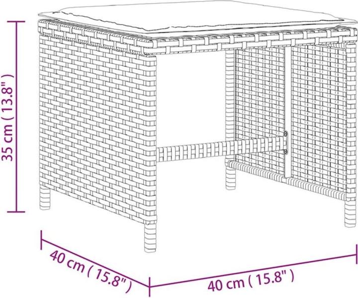 Produktbild vidaXL Gartenhocker