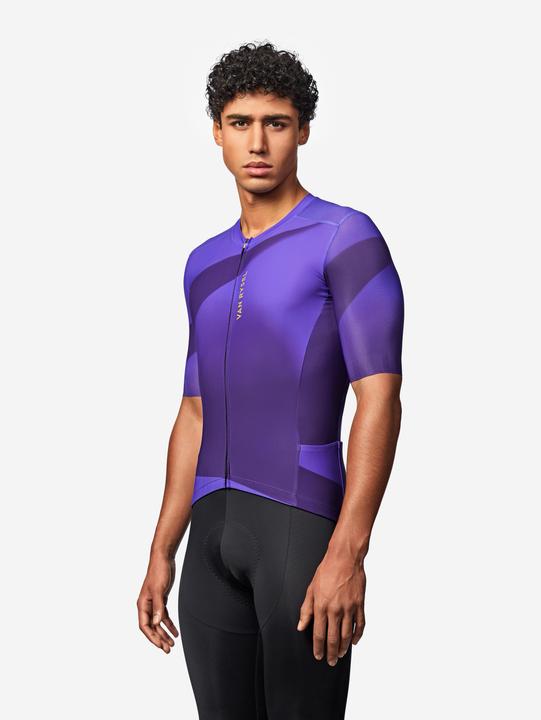 Produktbild Van rysel Radtrikot Rennrad kurzarm Sommer Unisex Racer 2 Lila (XXL)