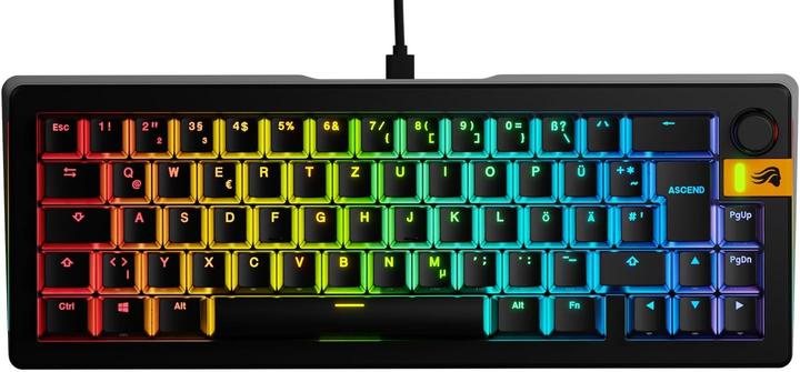 Glorious Clavier de jeu GMMK 3 HE 65 % personnalisé - Pre-Built, ISO (DE), Fox HE Switches, noir (DE, Filaire)