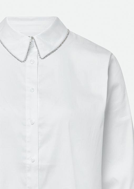 Immagine prodotto Comma Bluse Hemdbluse aus Baumwollpopeline mit Schmuckdetails (36)