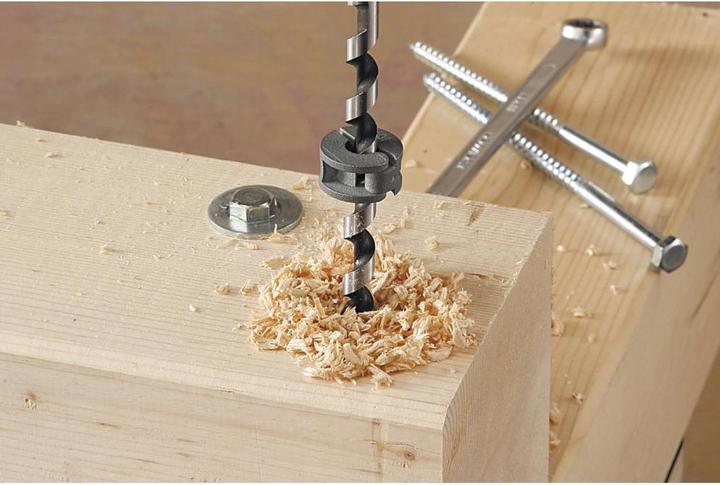 Actual product image wolfcraft 1 Univ. depth stop set 3 pcs. ø6,8,10mm (10 mm, 6, 8)