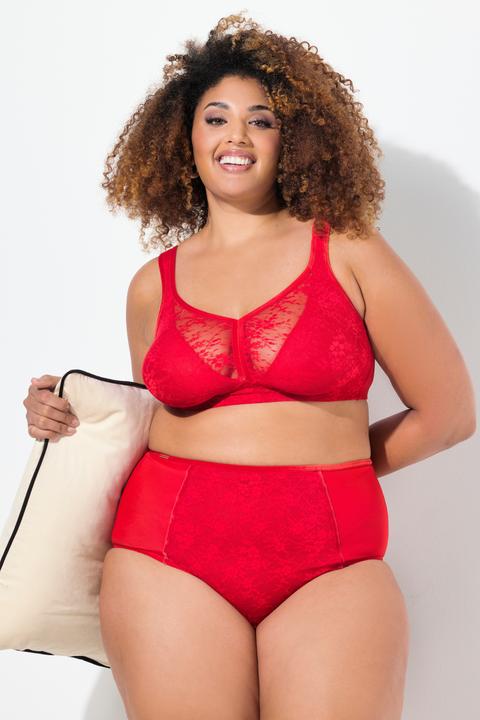 Produktbild Ulla Popken Maxislip, Spitzeneinsatz, Mikrofaser (60)