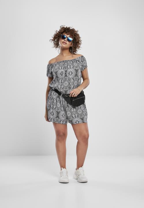 Produktbild Urban Classics Ladies AOP Off Shoulder Short Jumpsuit (4XL)
