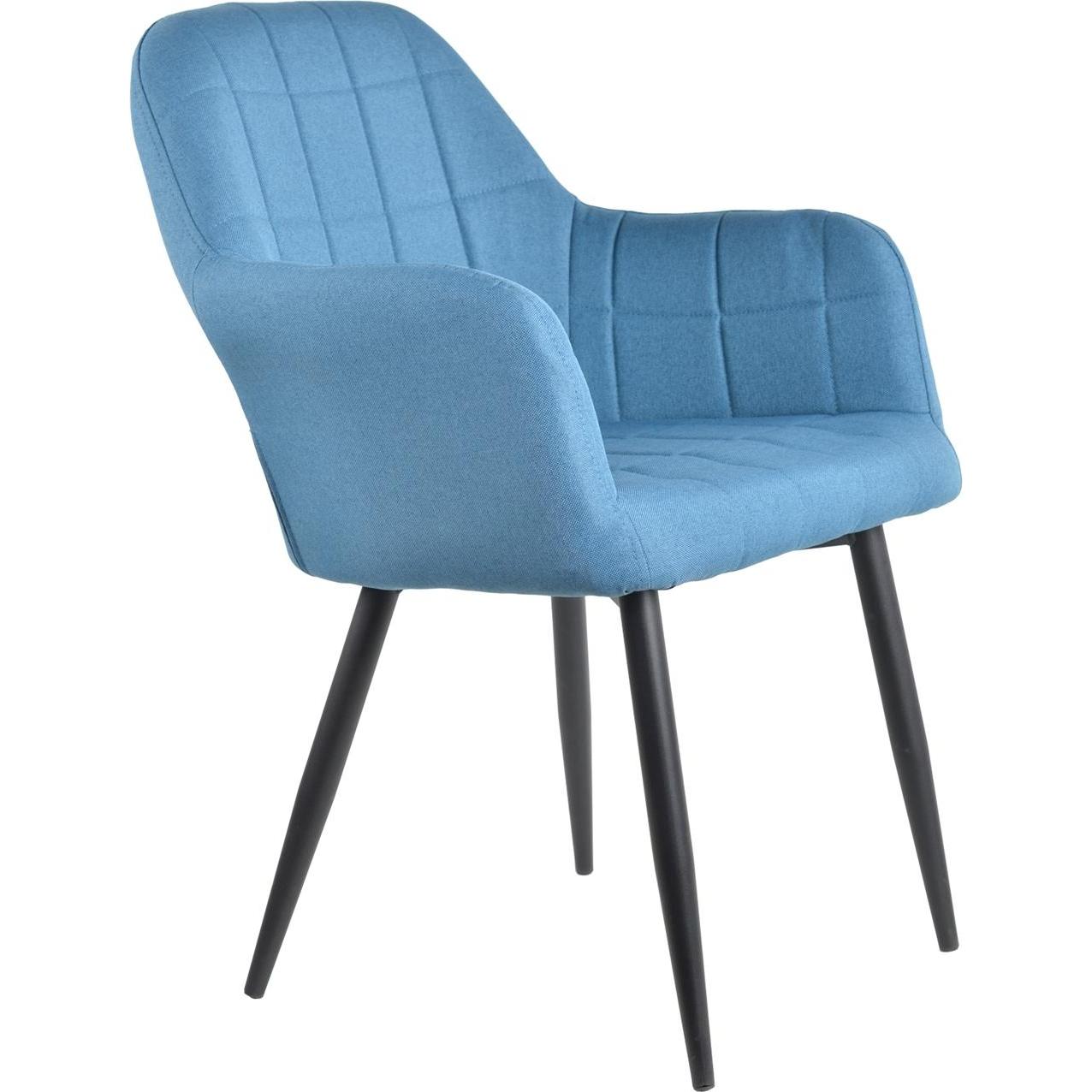 HTI-Living, Stühle, Armlehnenstuhl Retro 1 Stück Albany Blau