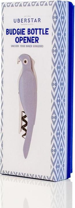 Produktbild Uberstar Flaschenöffner Wellensittich Blau (Korkenzieher)