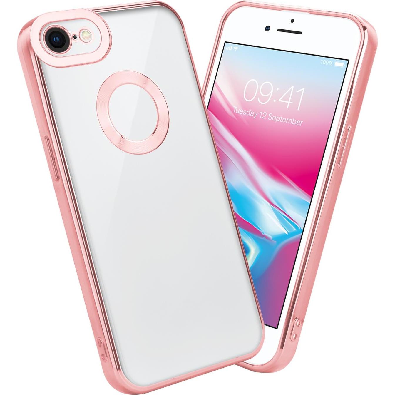 Cadorabo TPU Hülle Chrome mit Kameraschutz für Apple iPhone 7 / 7S / 8 / SE 2020 (Apple iPhone 7, Apple iPhone SE (2nd G...