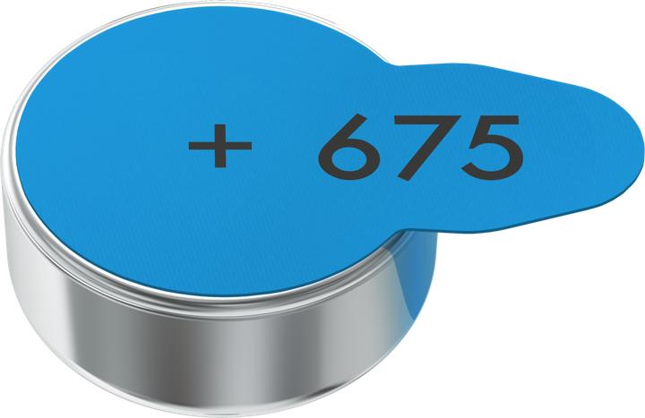 Actual product image Varta Hearing aid batteries type 675 1.45V (6-pack) (6 pcs., 675, PR44, 640 mAh)