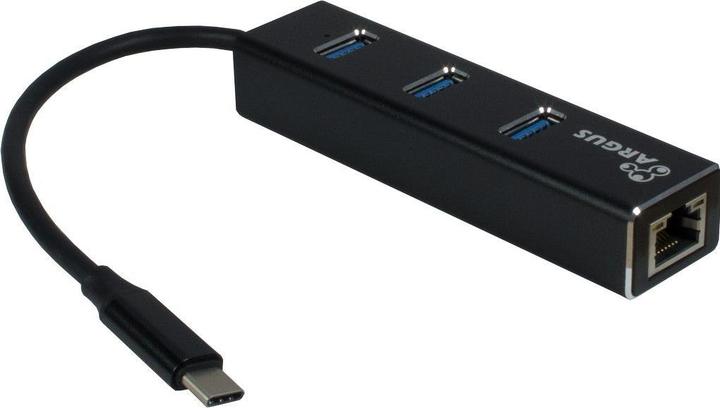 Actual product image Intertech Argus IT-410 Lan Adapter (USB-C, 4 Ports)