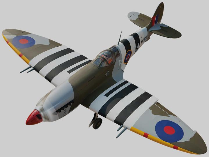 Actual product image Seagull Models SG-Models ) Spitfire 80" 35-45cc WITH electric retractable landing gear ARF (Multi motor)