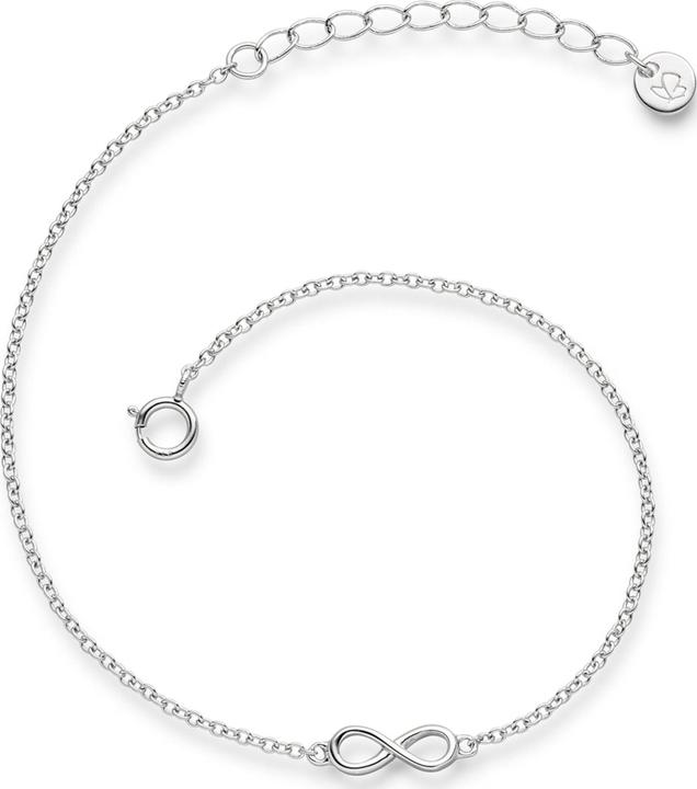 Produktbild Glanzstücke München Damen Infinity Sterling Silber silber 17,0 cm Basislänge + 3,0 cm Verlängerung - 5944 (17 cm, Sterling Silber)