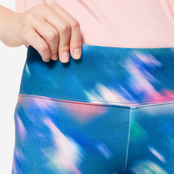 Produktbild Decathlon Leggings Mädchen atmungsaktiv - bunt bedruckt (140)