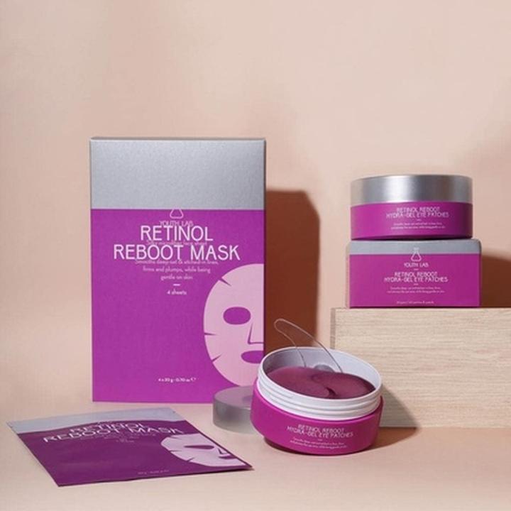 Actual product image Youth lab. Youth Lab Retinol Reboot Mask Pack of 4