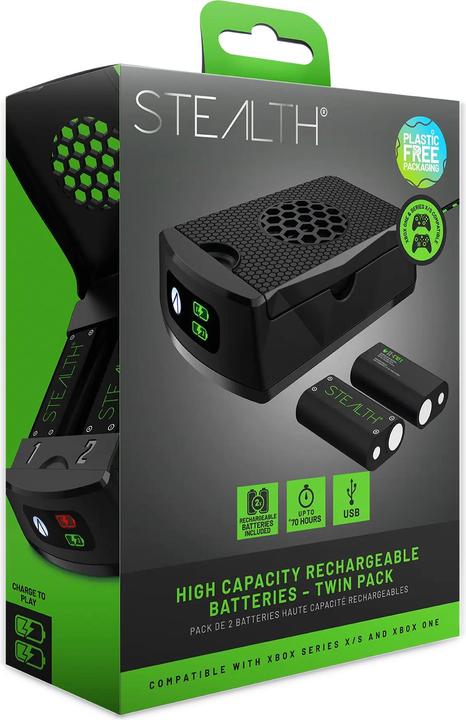 Actual product image Stealth Twin Rechargeable Battery Packs (Xbox Series X, Xbox One X, Xbox One S, Xbox Series S)