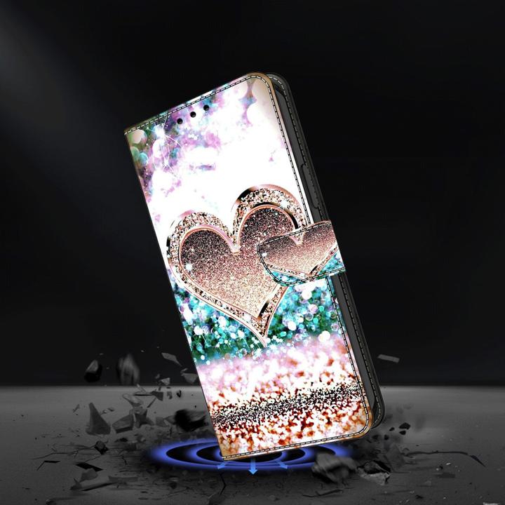 Custodia a libro per iPhone 15 Pro Max, in pelle PU e TPU