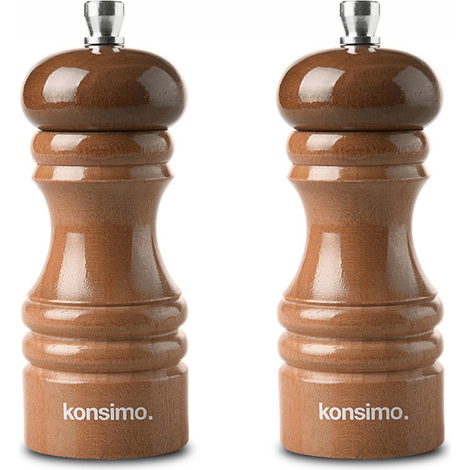 Thumbnail - Konsimo Milos, Pfeffermühle + Salzmühle, Braun