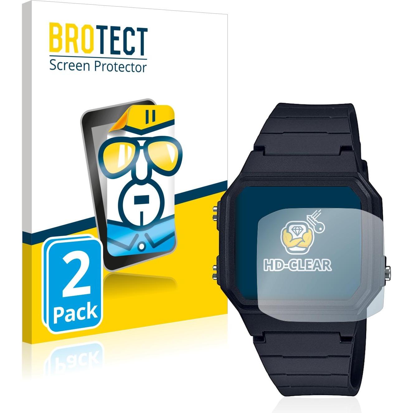 BROTECT Pellicola Trasparente, Pellicola protettiva per smartwatch, Trasparente